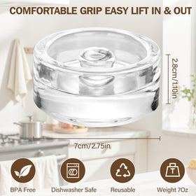 Xileanalee fermentation lids with silicone grommets for a secure seal and easy reuse.
