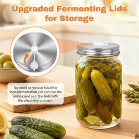 Xileanalee fermentation weights keep vegetables submerged for consistent brine contact.