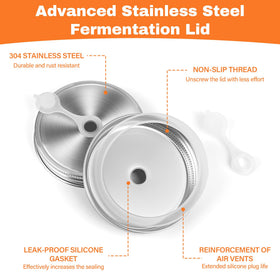 Xileanalee silicone grommets pair with lids to preserve final products.