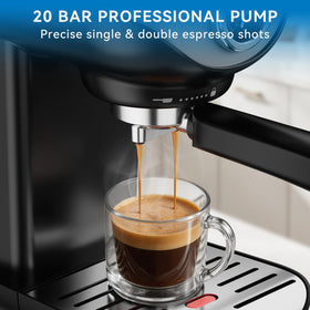 XIXUBX espresso machine PID display showcasing precise temperature control for consistent drinks