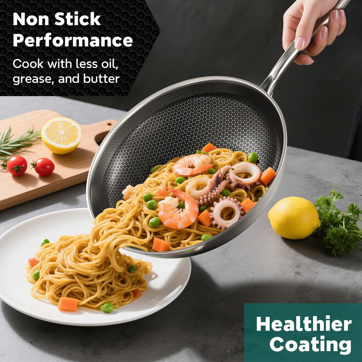 XOHUYD dishwasher-safe label for easy post-cook cleanup.