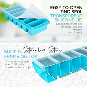 Xomoo stainless steel ring top adds durability for stacked storage