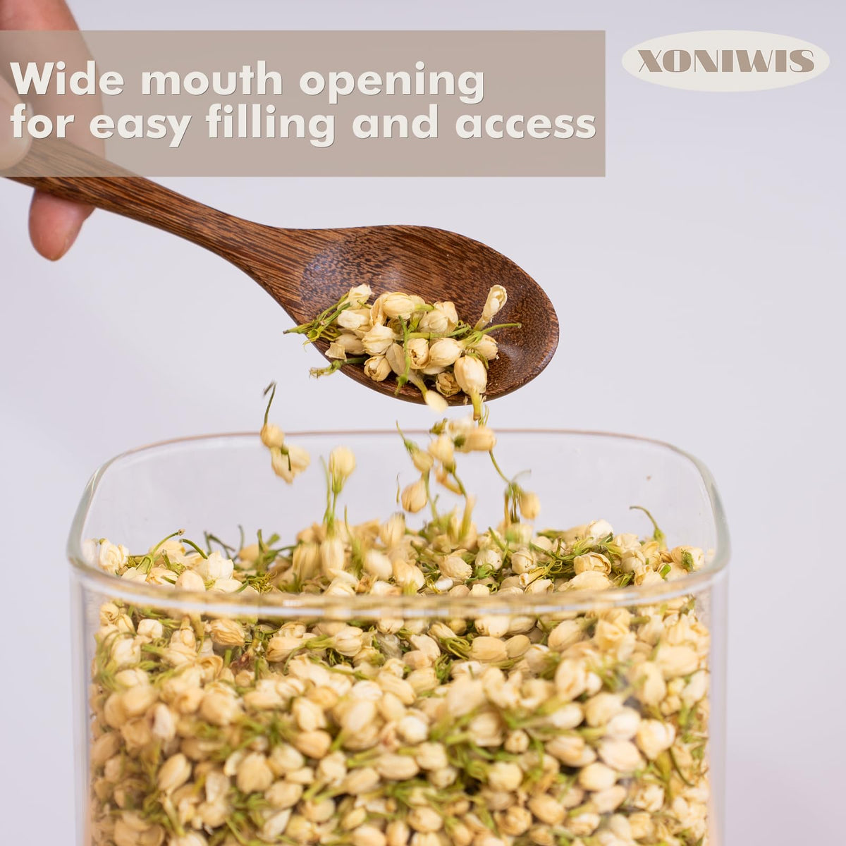 Xoniwis dishwasher-safe glass body simplifies cleaning and quick reuse.