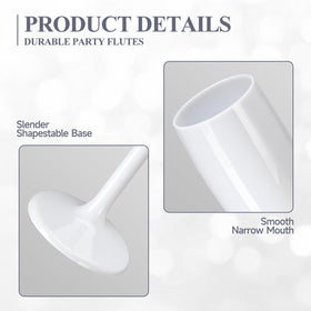 XUWAIDSGN unbreakable champagne cups resemble glass while reducing breakage risk.