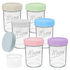 Xyptorix 16 oz overnight oats container with separated compartments preserving topping crunch