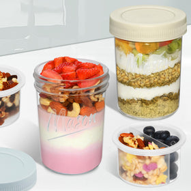 Xyptorix jars used on the go for office or gym meals