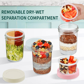 Xyptorix container showing separate compartments for toppings and bases