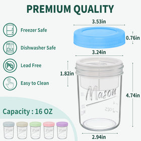 Xyptorix versatile glass jars for oats, yogurt, and snacks