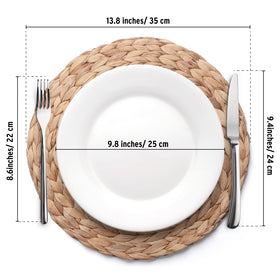 YANGQIHOME easy-clean placemats cleaned with a damp cloth