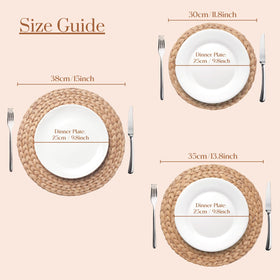 YANGQIHOME placemats feature non-slip surface for stable placement