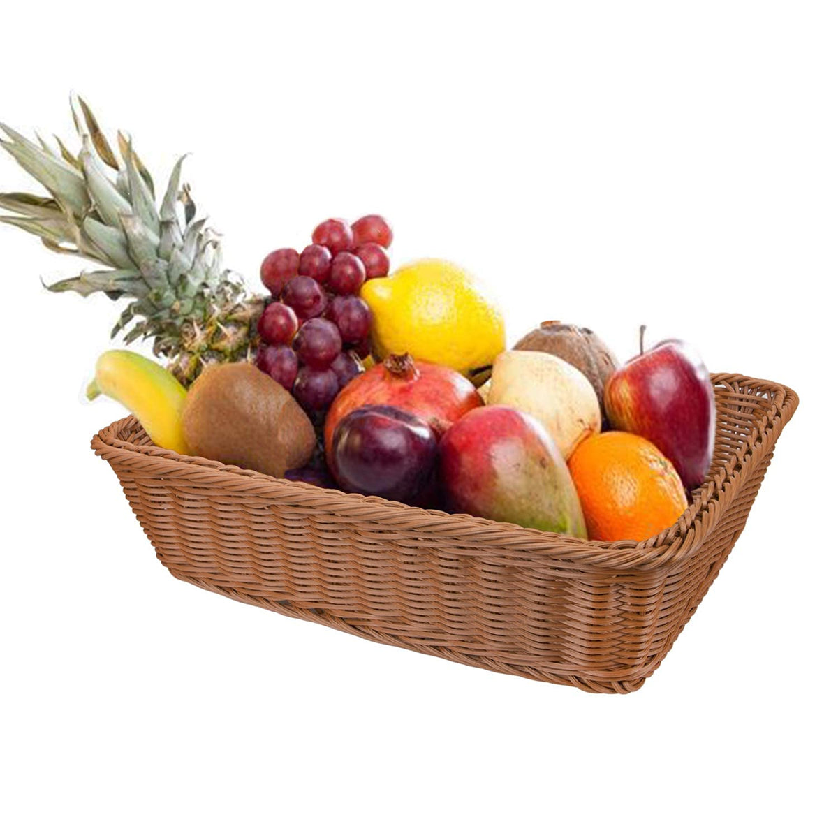 Yarlung basket uses food-safe imitation rattan plastic.