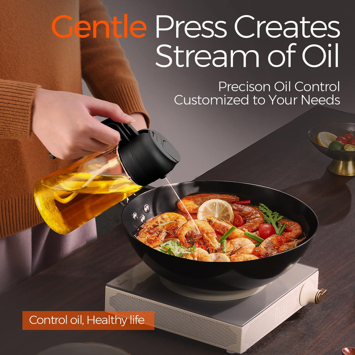 YARRAMATE dispenser precise spray for measured portions in daily cooking.