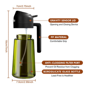 YARRAMATE olive oil mister for kitchen readiness during cooking.