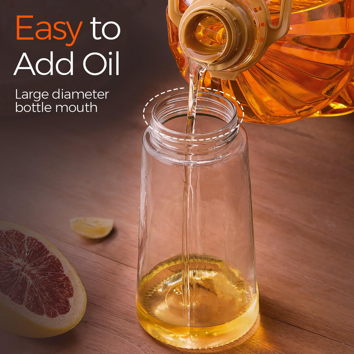 YARRAMATE bottle with wide-mouth opening for easy refilling