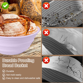 Ycgcp oven-safe banneton supports direct bake in the oven for convenience