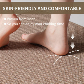 YDKGL absorbent kitchen mat quickly soaks up oil and water near the stove