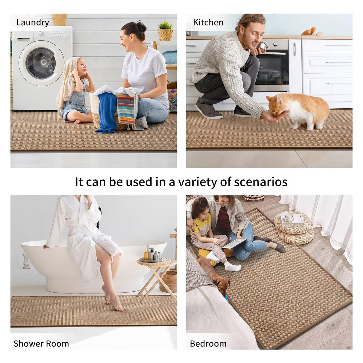 YDKGL 17x47 inch rug fits a variety of kitchen layouts and sink areas.