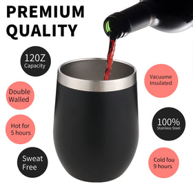 YEBTS Life stainless steel tumbler body with fingerprint-resistant finish