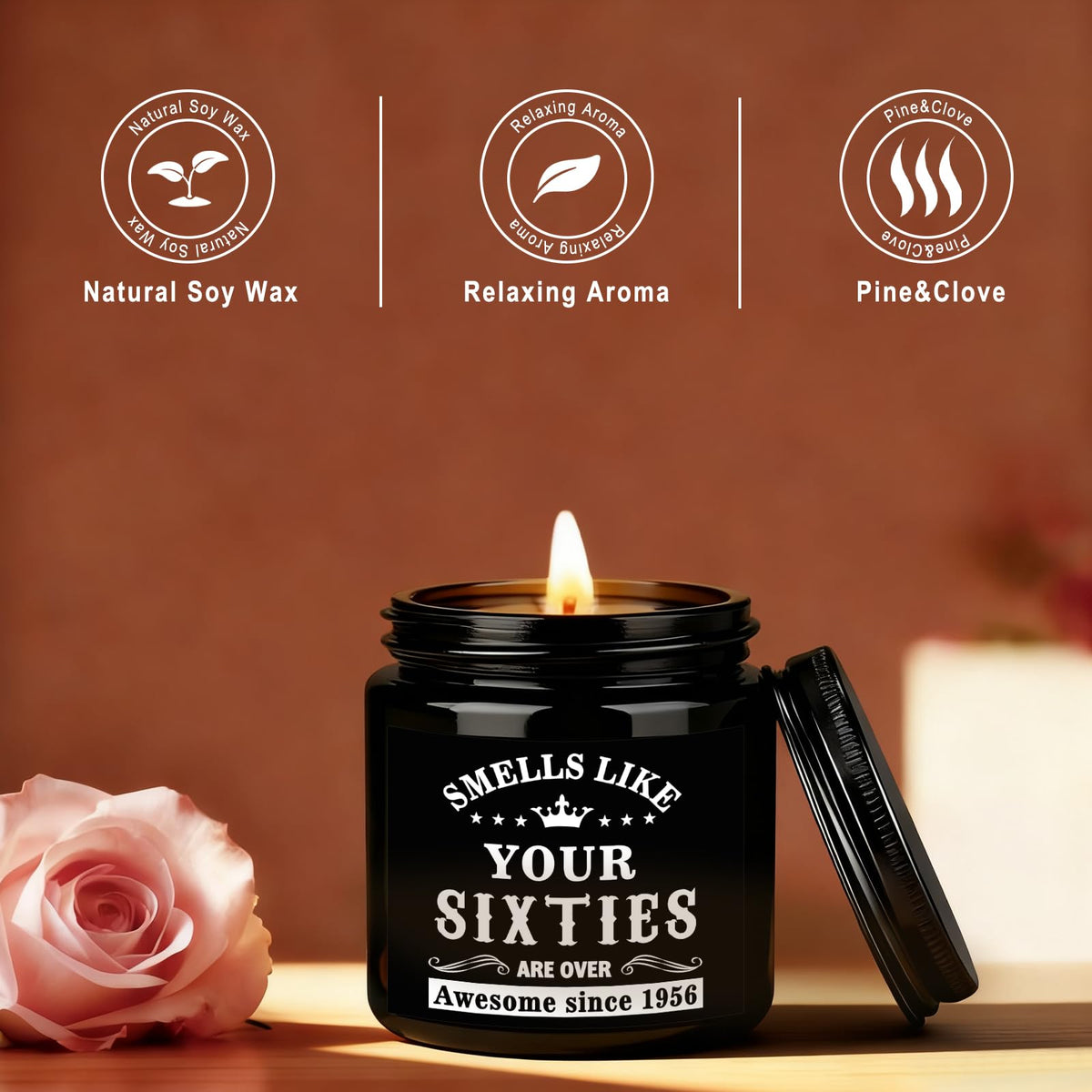 YeohJoy 70th birthday candles create warm, festive ambiance