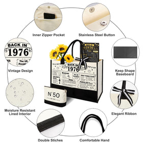 YeohJoy makeup bag in linen with waterproof coating protects cosmetics.