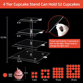 YestBuy cupcake tower center column provides solid support for busy events.