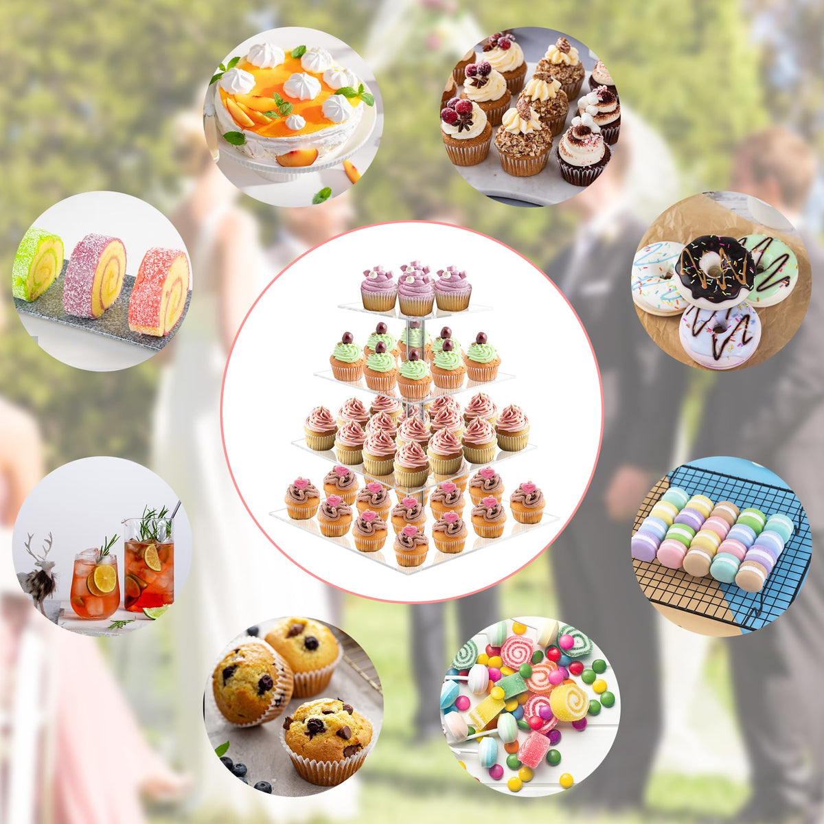 YestBuy LED light garland adds magical ambiance to dessert tables