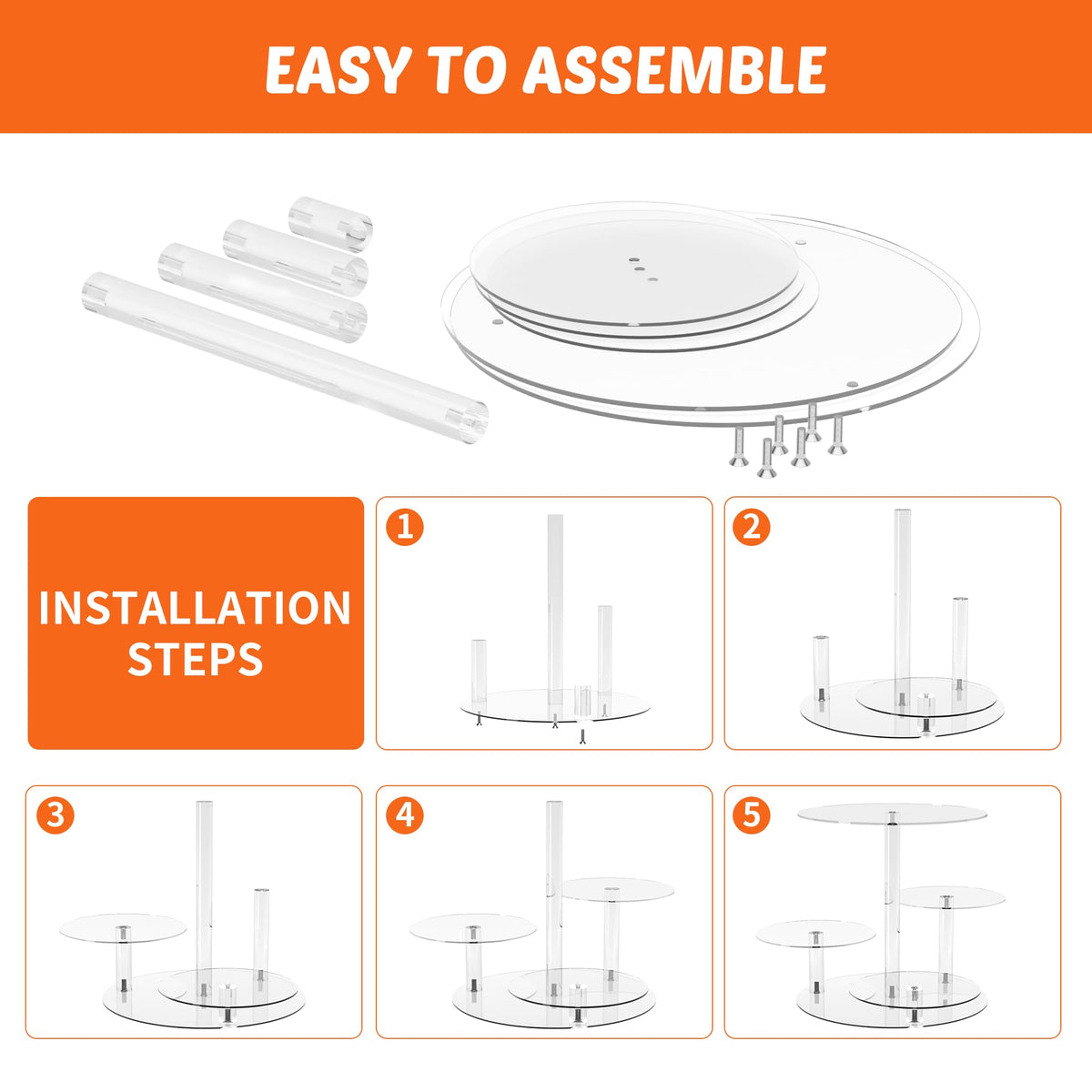 YestBuy round cake stand offers modern elegance for celebrations