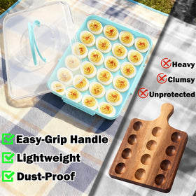 YETESON container with four reinforced latches minimizes spills during transport.