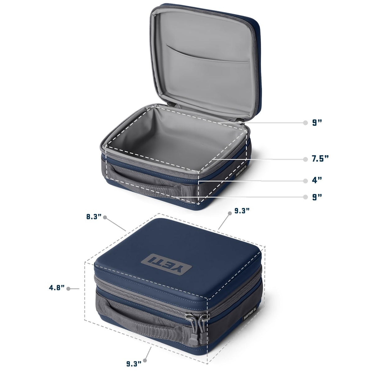 Interior compartments keep lunches organized in the YETI Daytrip 3L.