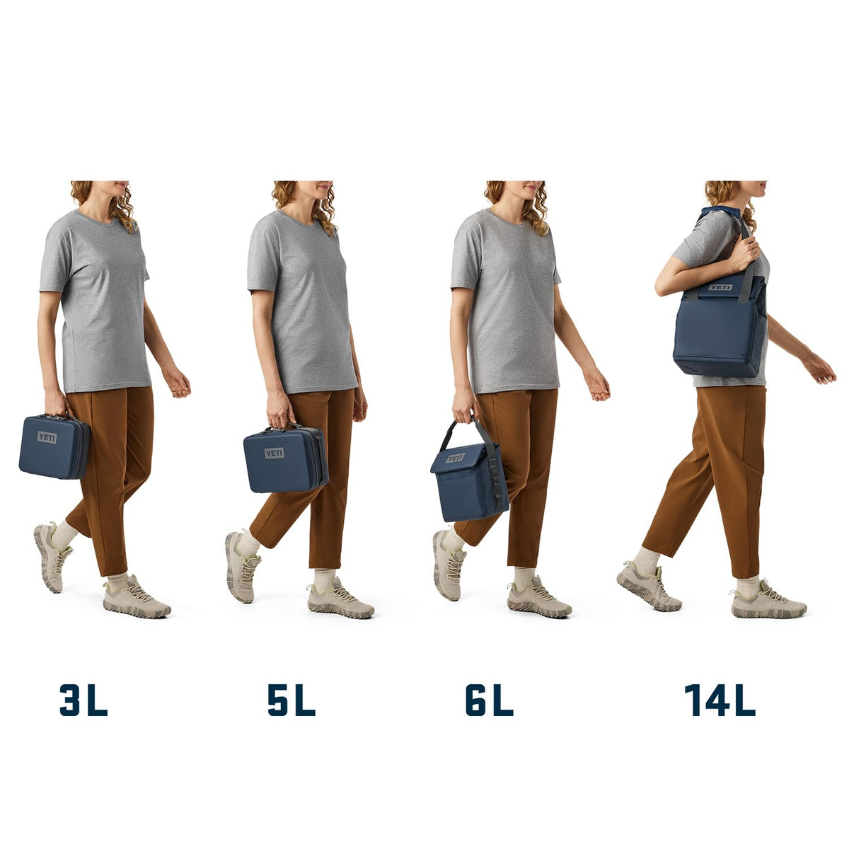 YETI Daytrip 5L compact size fits lunches and snacks.