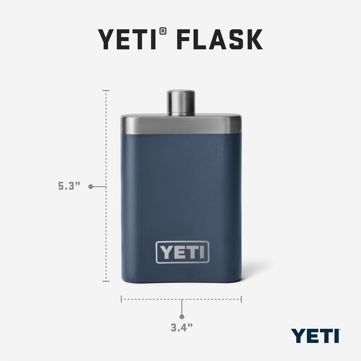 YETI compact flask fits pockets for stealthy carry.