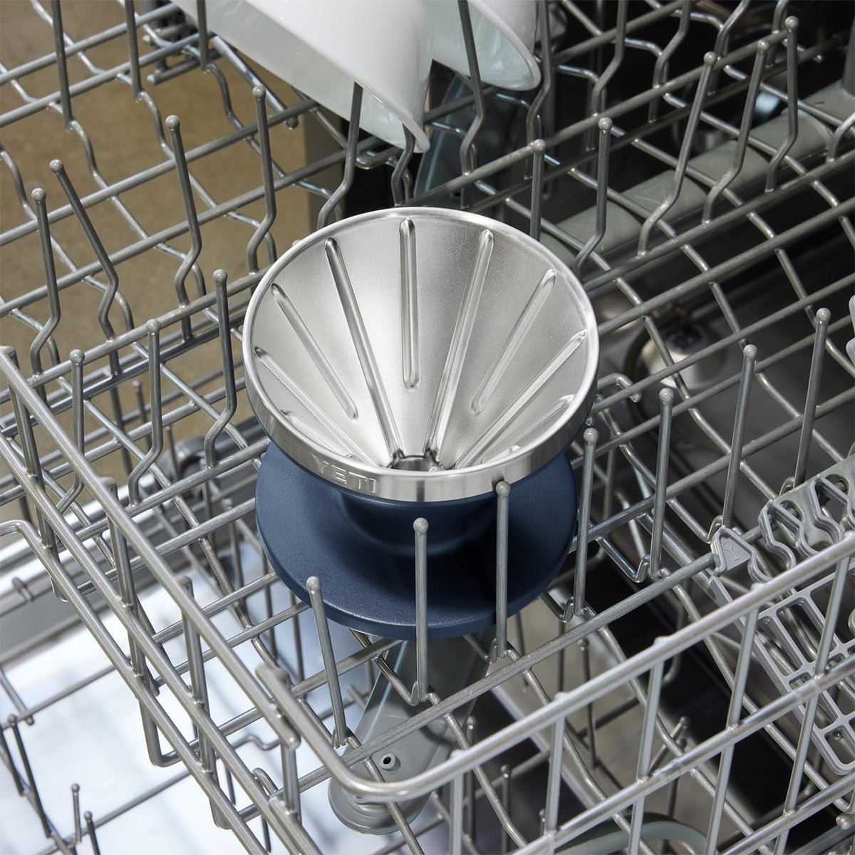 YETI Pour Over accessory is dishwasher safe for easy cleanup