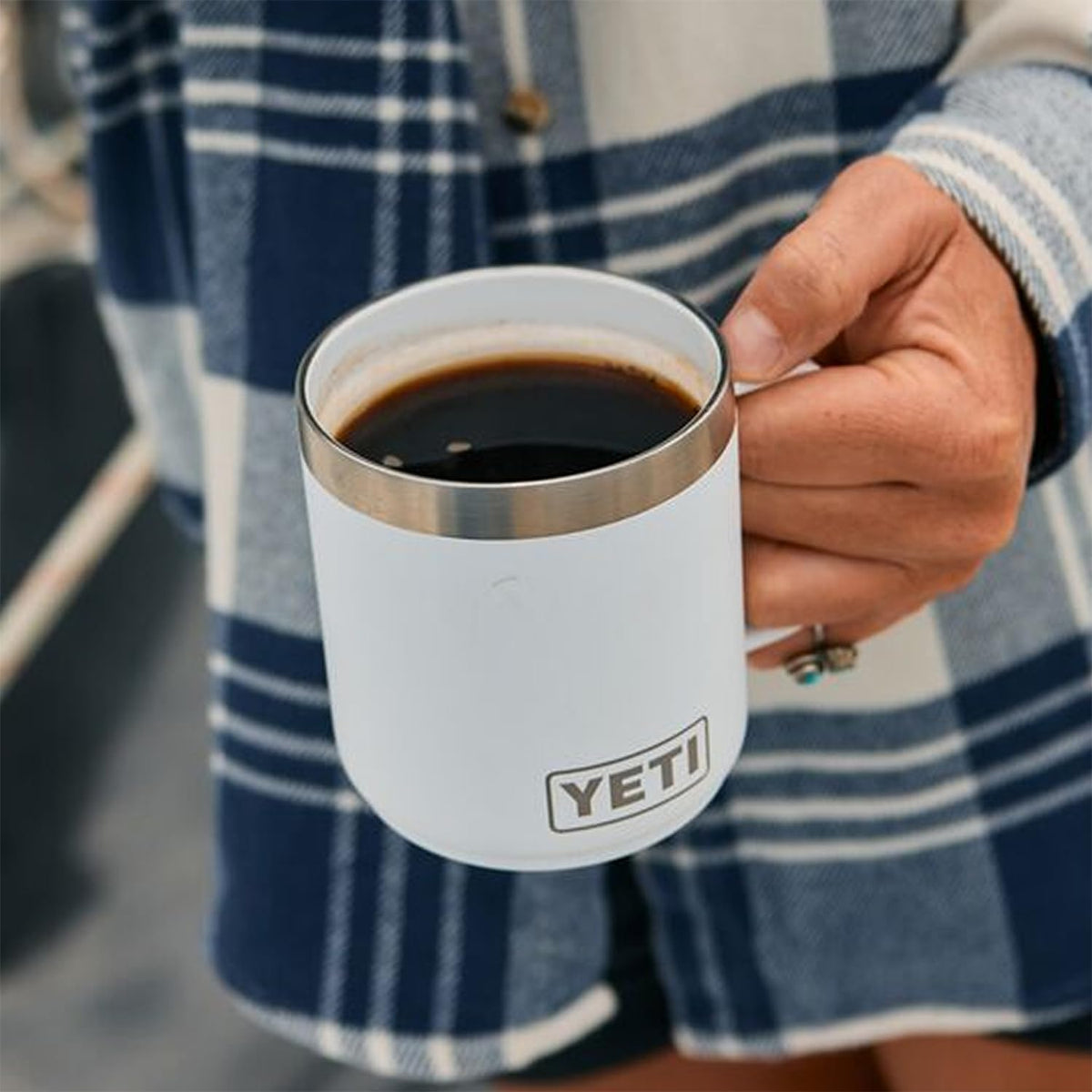 Black Forest Green mug with Duracoat coating shown for long-lasting color.