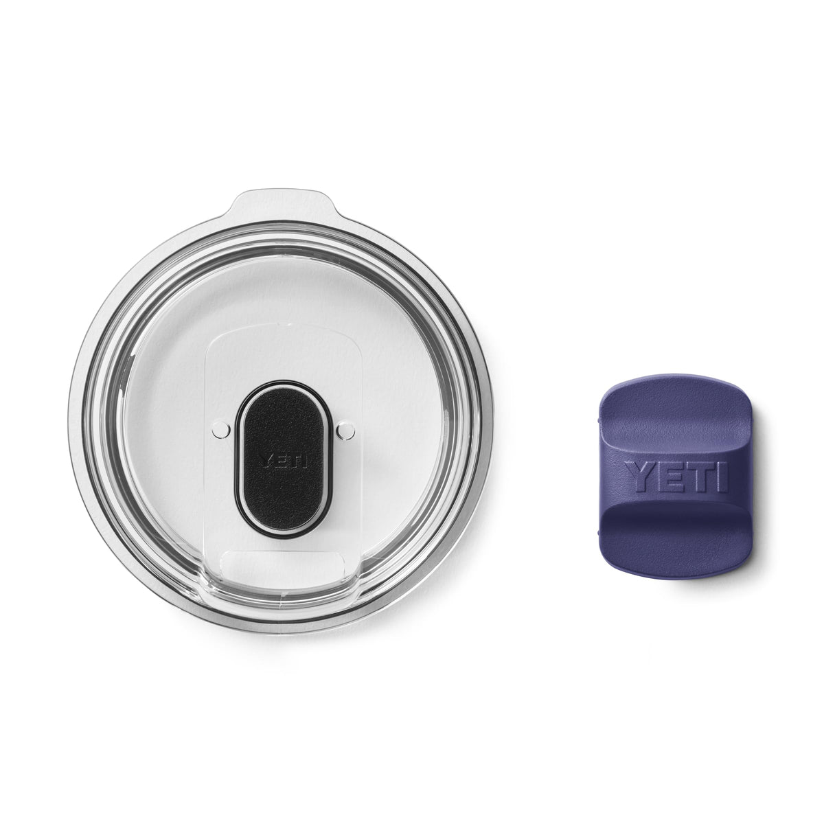 YETI Rambler compatibility close-up illustrating fits 10 oz, 20 oz, 30 oz tumblers