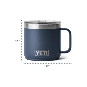 Outdoor camping scene with YETI Rambler mug, Cape Taupe, travel-ready and durable