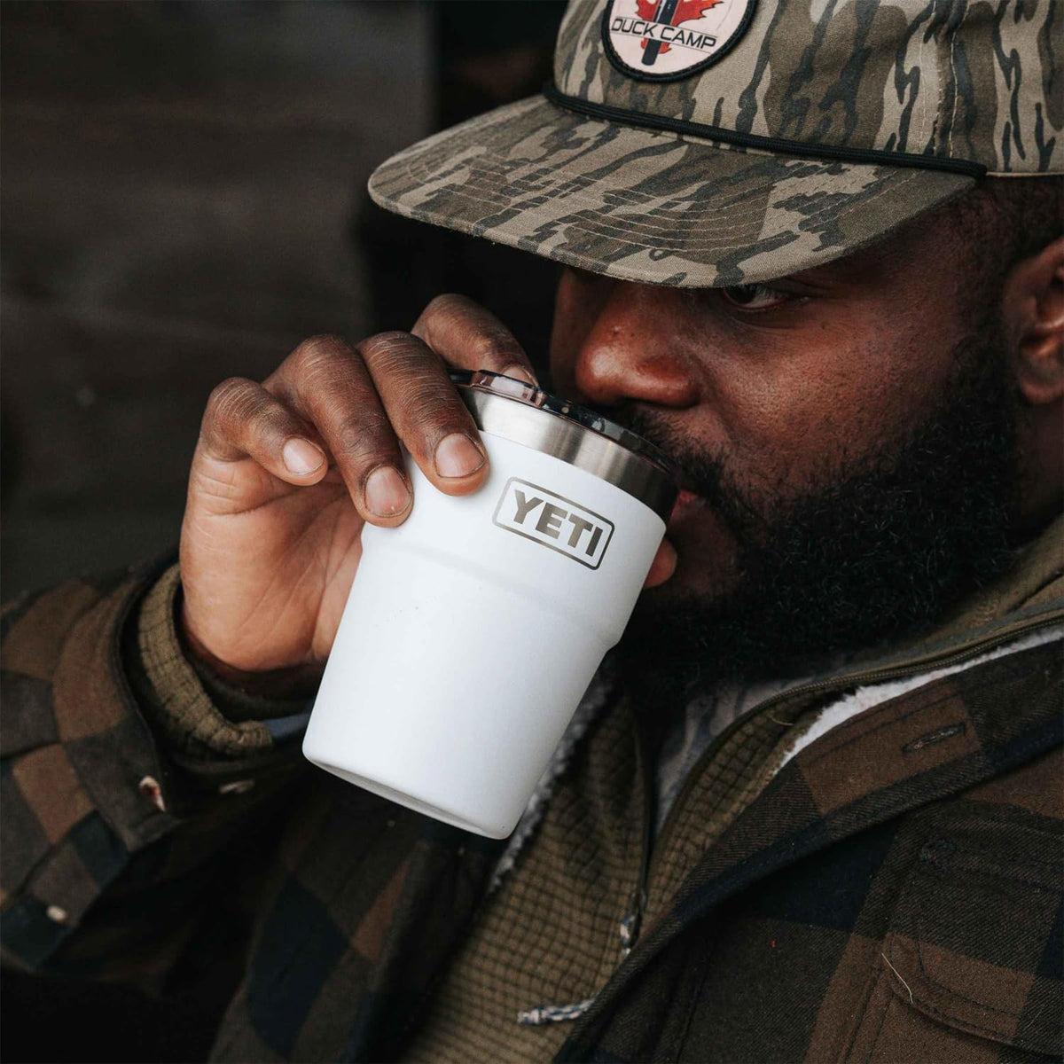 YETI Rambler 16 oz stackable cup is dishwasher safe for simple cleaning.