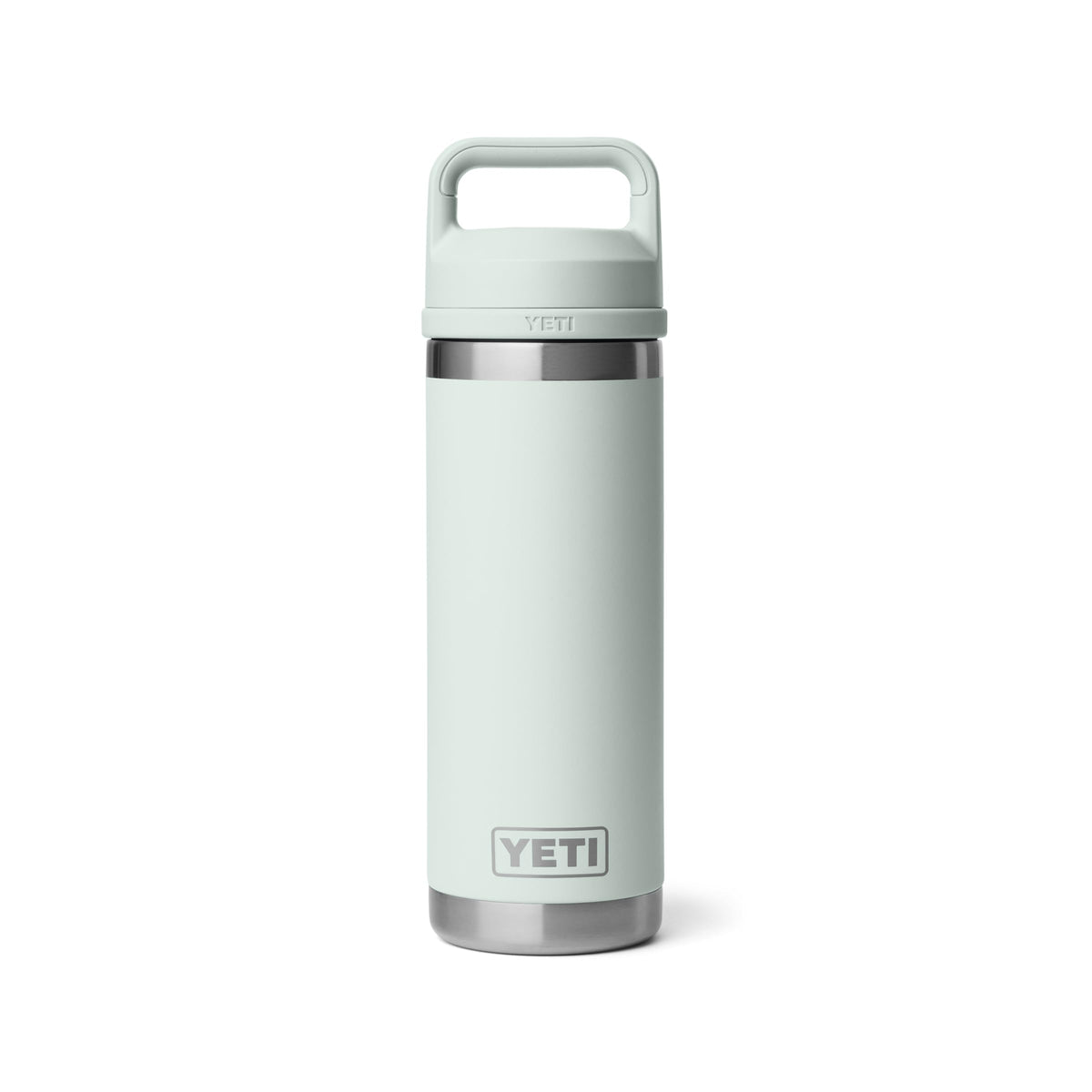 YETI Rambler 18 oz bottle with Chug Cap for quick sips and leakproof use.