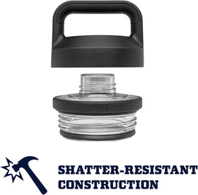 YETI Rambler 18 oz bottle dimensions show fit for standard cup holders.