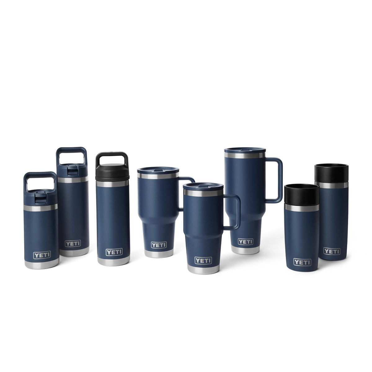 YETI Rambler 20 oz Travel Mug in Rescue Red color stands out