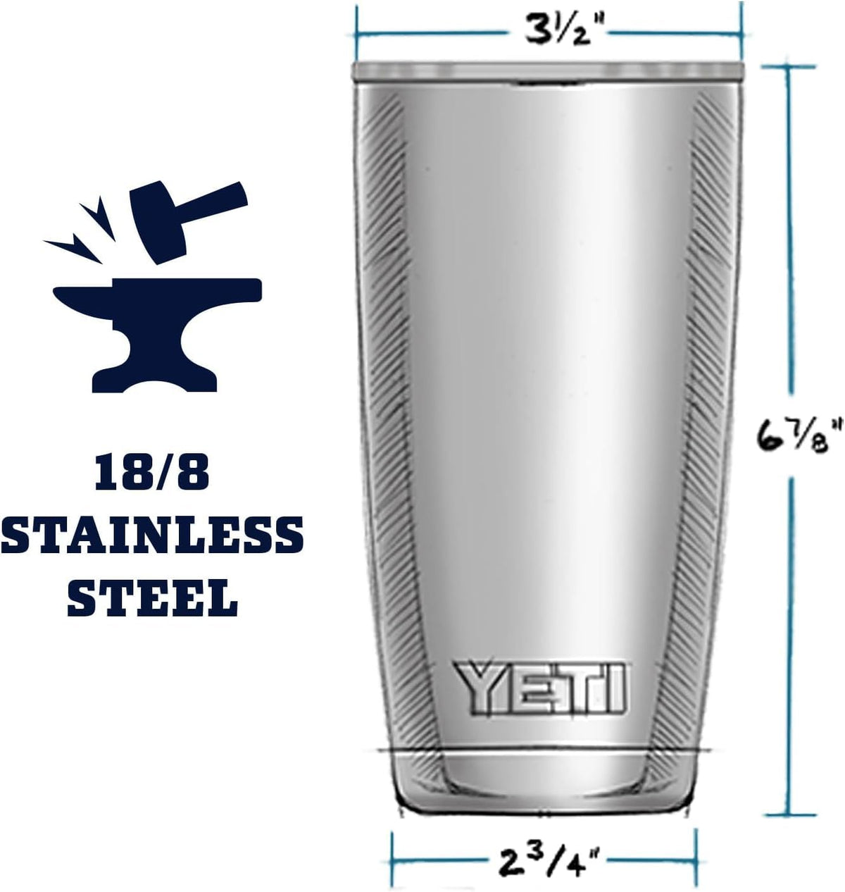 Venom tumbler fits standard cup holders for easy transport.