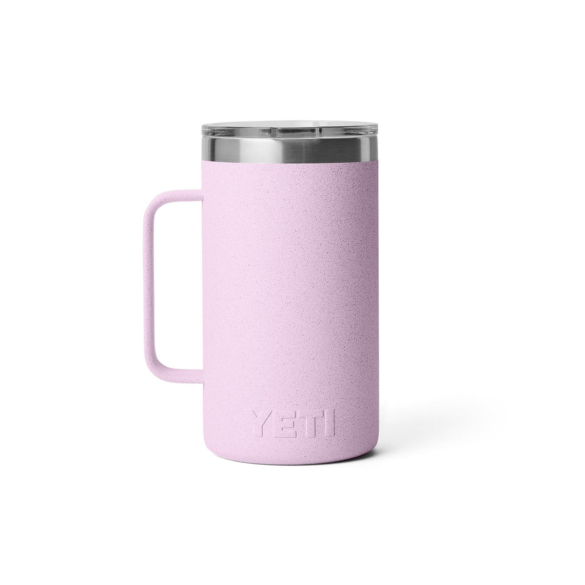 YETI Rambler 24 oz Mug No Sweat design keeps hands dry.