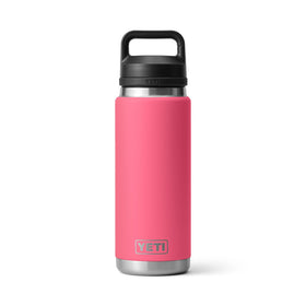 YETI Rambler 26 oz bottle double-wall insulation keeps drinks cold longer.