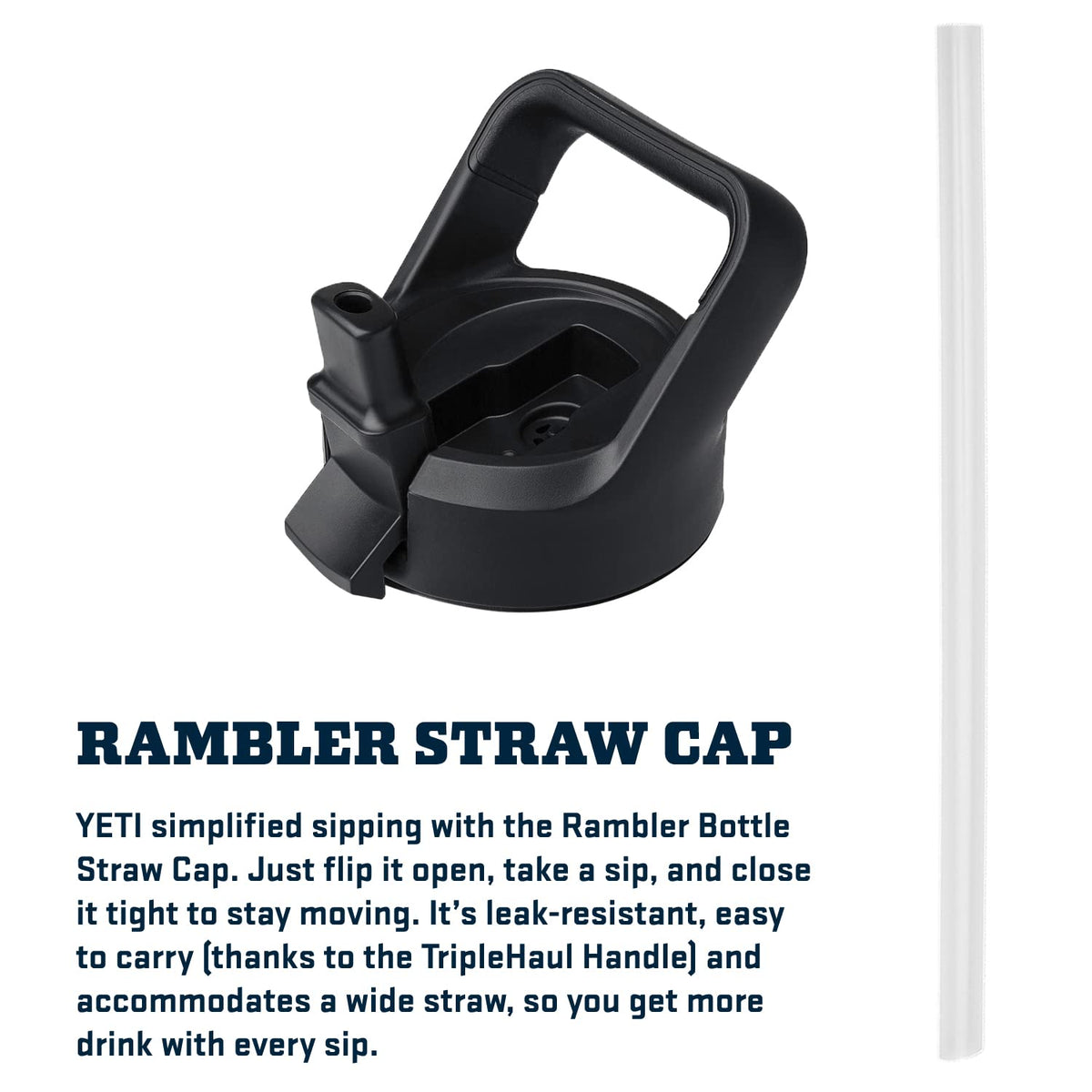YETI Rambler 26 oz bottle with leakproof cap prevents spills during activity.