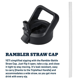 YETI Rambler 26 oz bottle with leakproof cap prevents spills during activity.