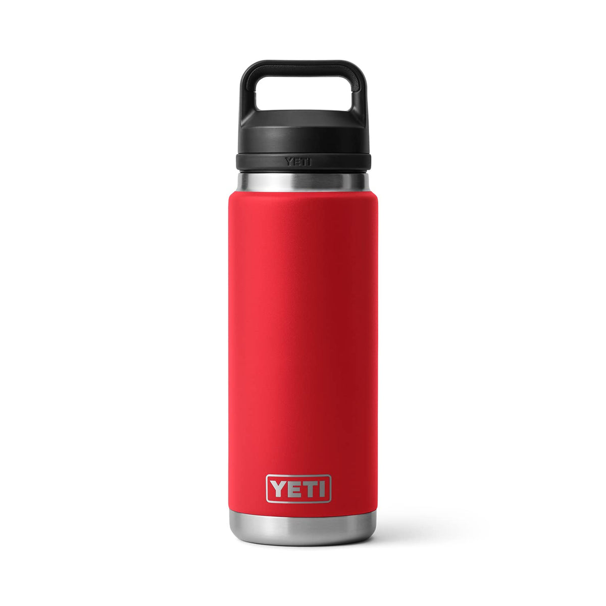 YETI Rambler 26 oz stainless steel body resists punctures and rust for lasting durability.