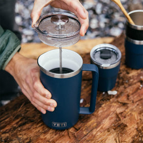 YETI Rambler 34 oz French Press Navy everyday-use setup for mornings