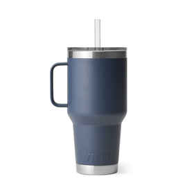 YETI Rambler 35oz travel mug suits hiking and commutes alike
