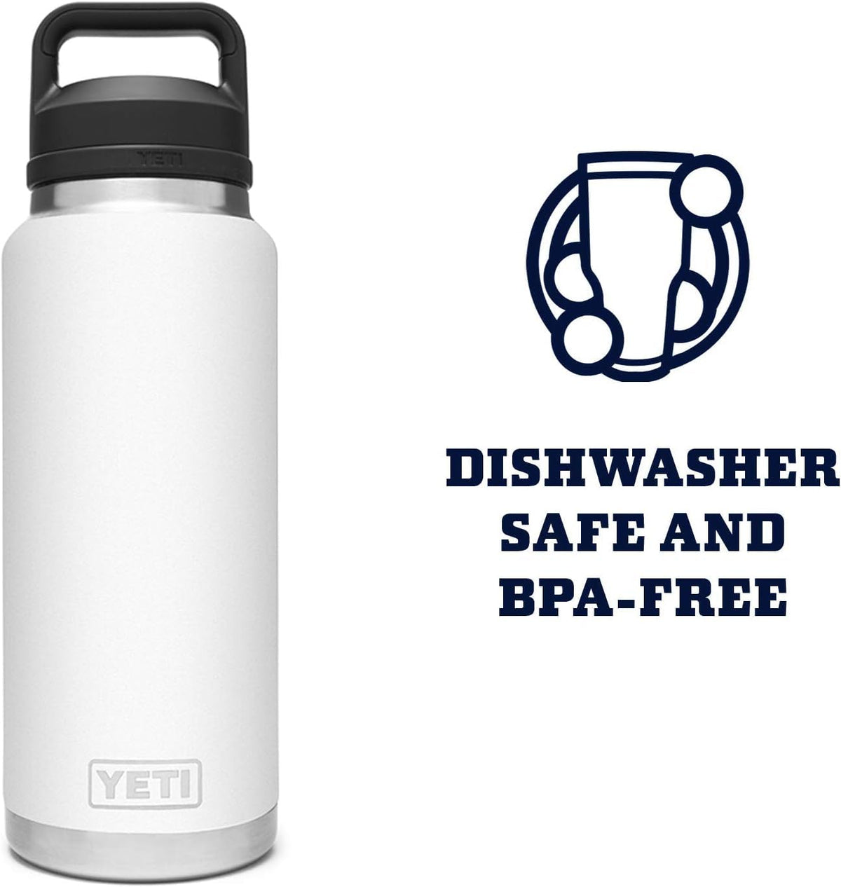 YETI Rambler 36 oz bottle 18/8 stainless steel for rugged use