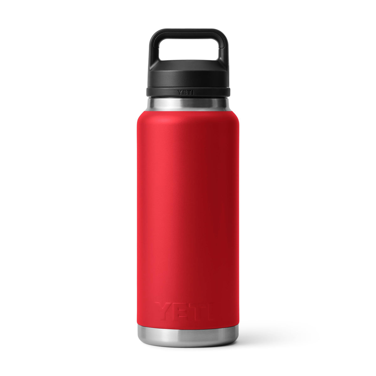 Outdoor scene featuring Rescue Red bottle for bold visibility.