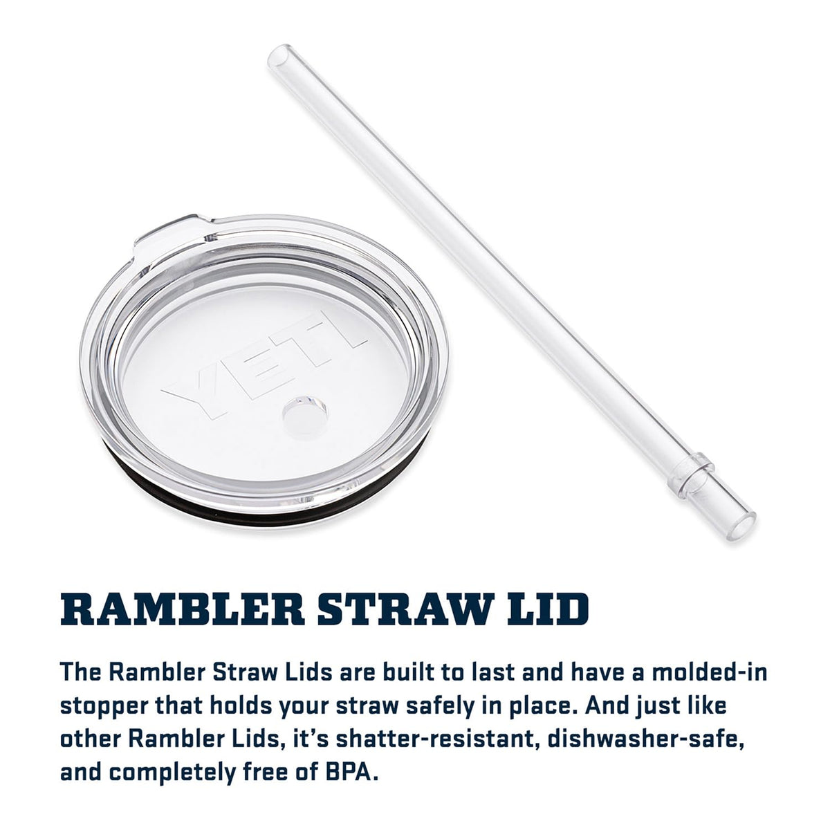YETI Rambler durable stainless steel resists dents and drops.